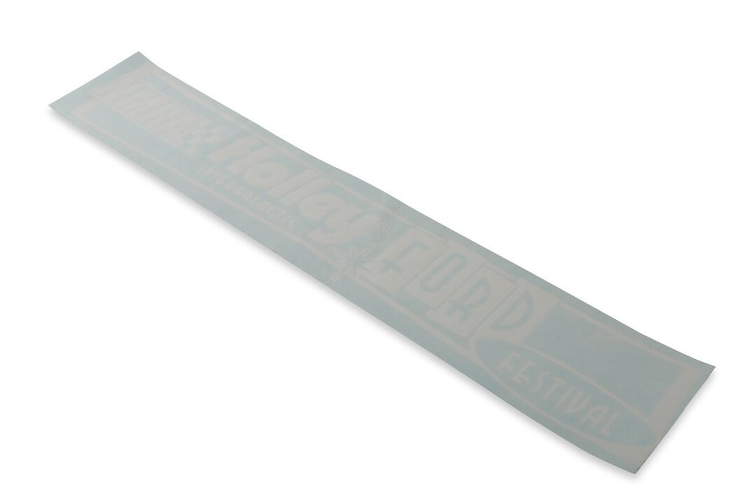 Holley 36-517 Ford Fest Windshield Decal – White