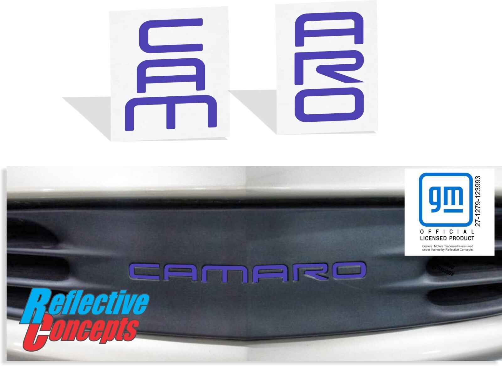 Front Lettering Inlay Decal Sticker for 93-02 Camaro