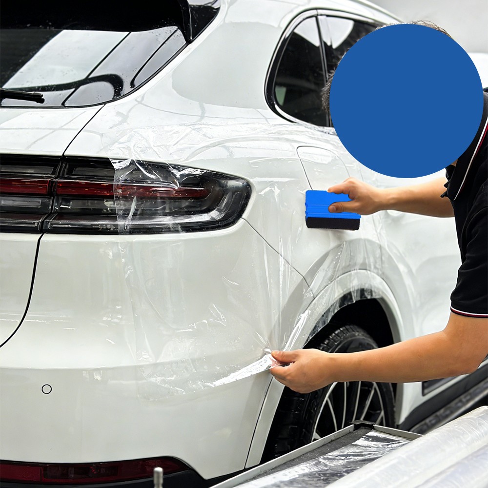 2-Pack 4″ Felt Edge Squeegee Application Tool For Car Vinyl Wrap Scraper Decal