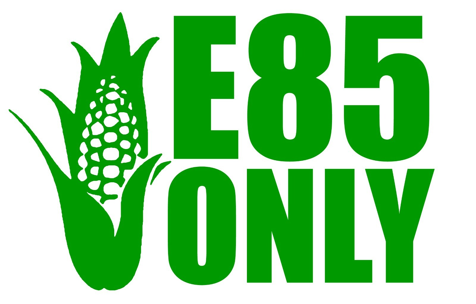 2 Pack Ethanol E85 Vinyl Decal Sticker Corn Fuel Race Motorcycle Drift