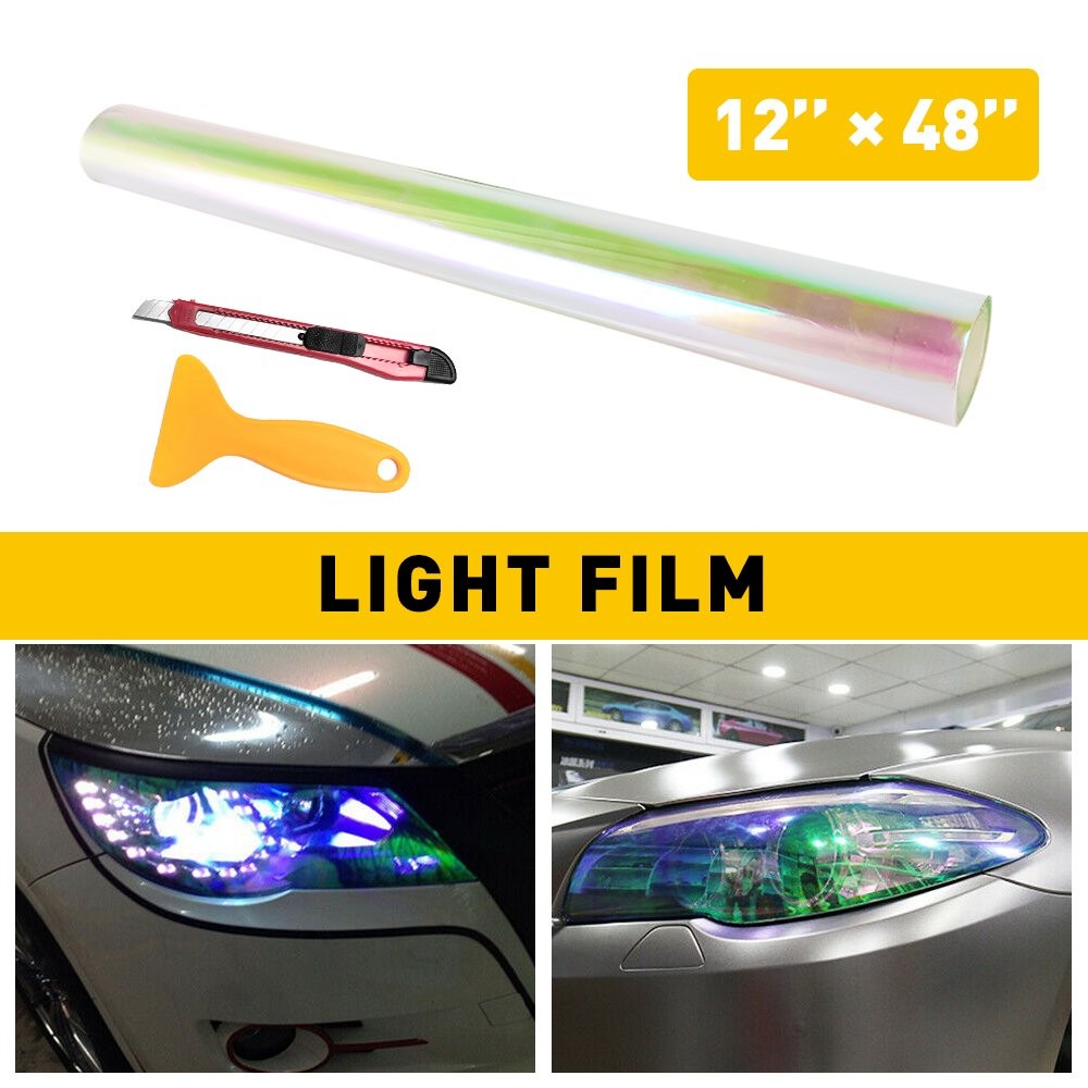 x 12″ 72″/48” Smoke Gloss Headlight Taillight Light Fog Tint Film Vinyl Decals
