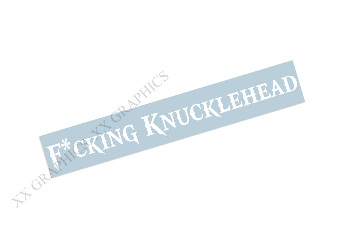 FCKING KNUCKLEHEAD Windshield Banner Decal Sticker car truck jdm usdm euro