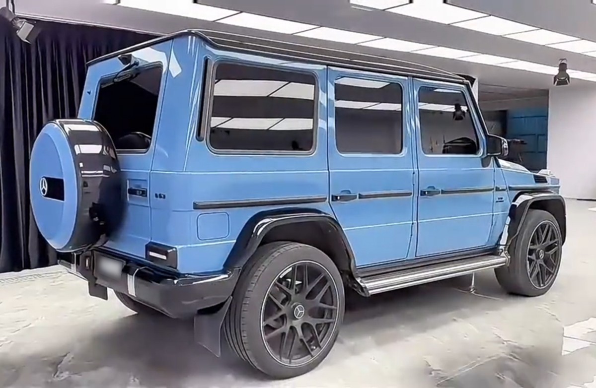 180″x60″ Ultra Gloss PET Liner China Blue Car Vinyl Wrap Air Release 15FTX5FT