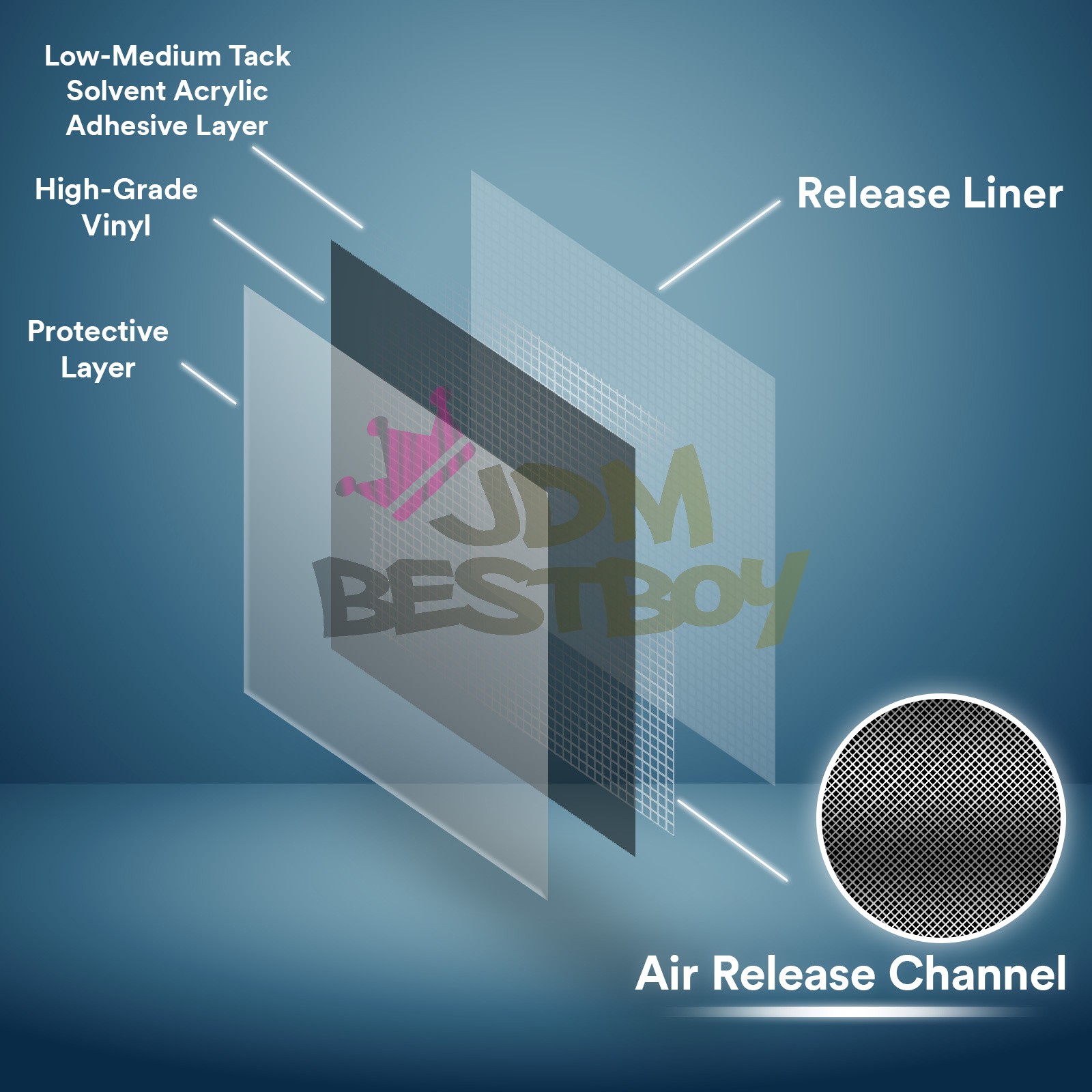 【Chrome】9 Colors Vinyl Sheet Film Wrap Sticker Decal Air Release Bubble Free
