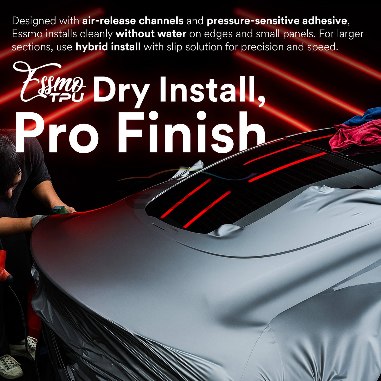 TPU Color Gloss Ice Blue PPF Paint Protection Film Dry Wet Apply Auto Vinyl Wrap