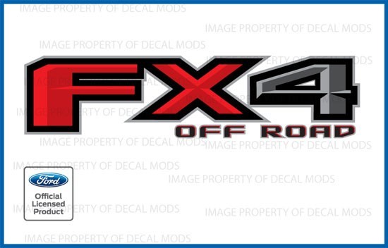 set of 2: Ford F350 F450 FX4 Off Road Decals Stickers Truck Side DUALLY FH5B3