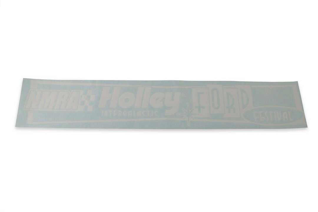 Holley 36-517 Ford Fest Windshield Decal – White
