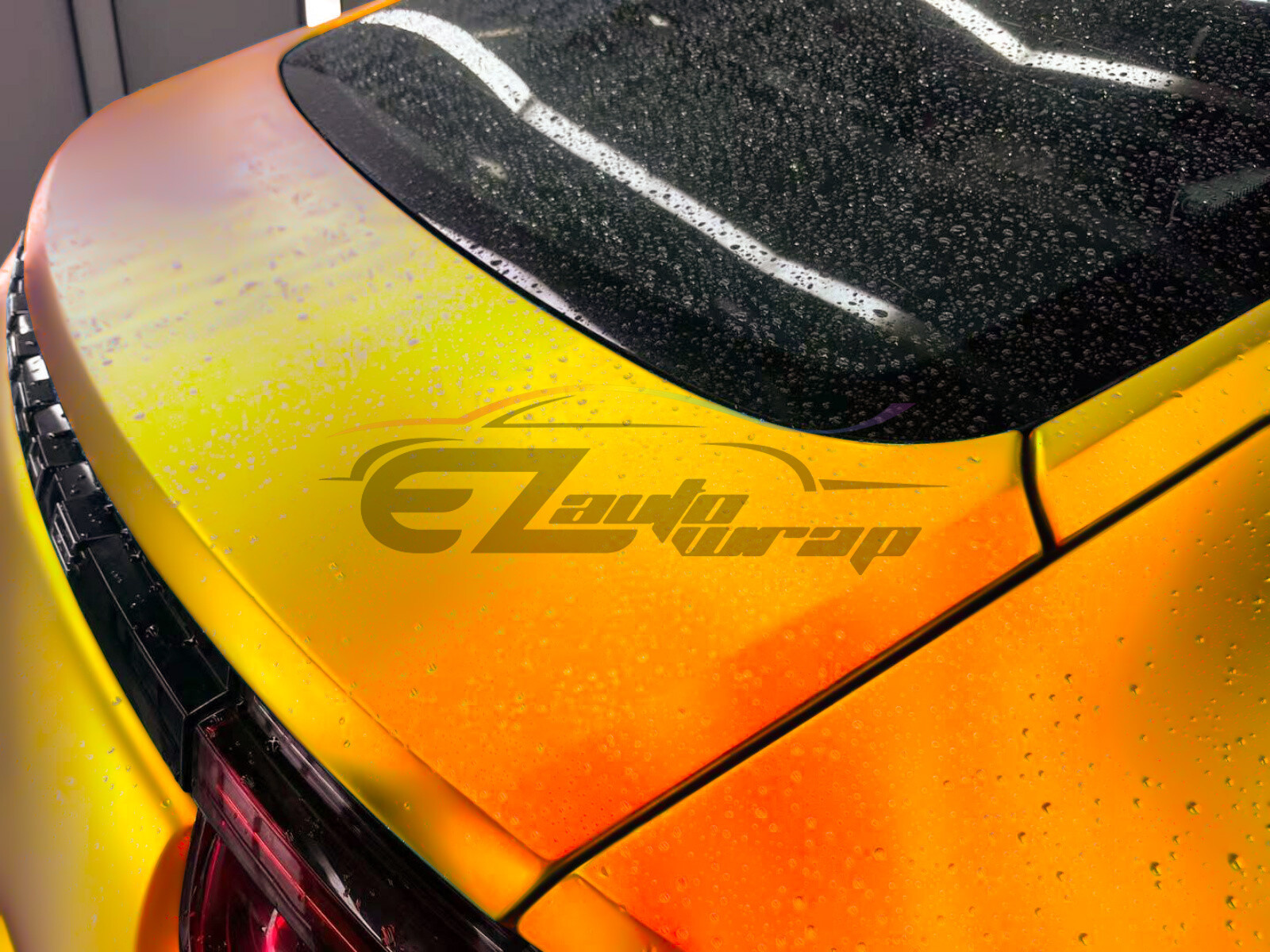 ESSMO PET Neo Chrome Holographic Rainbow Satin Gold Car Vehicle Vinyl Wrap Decal