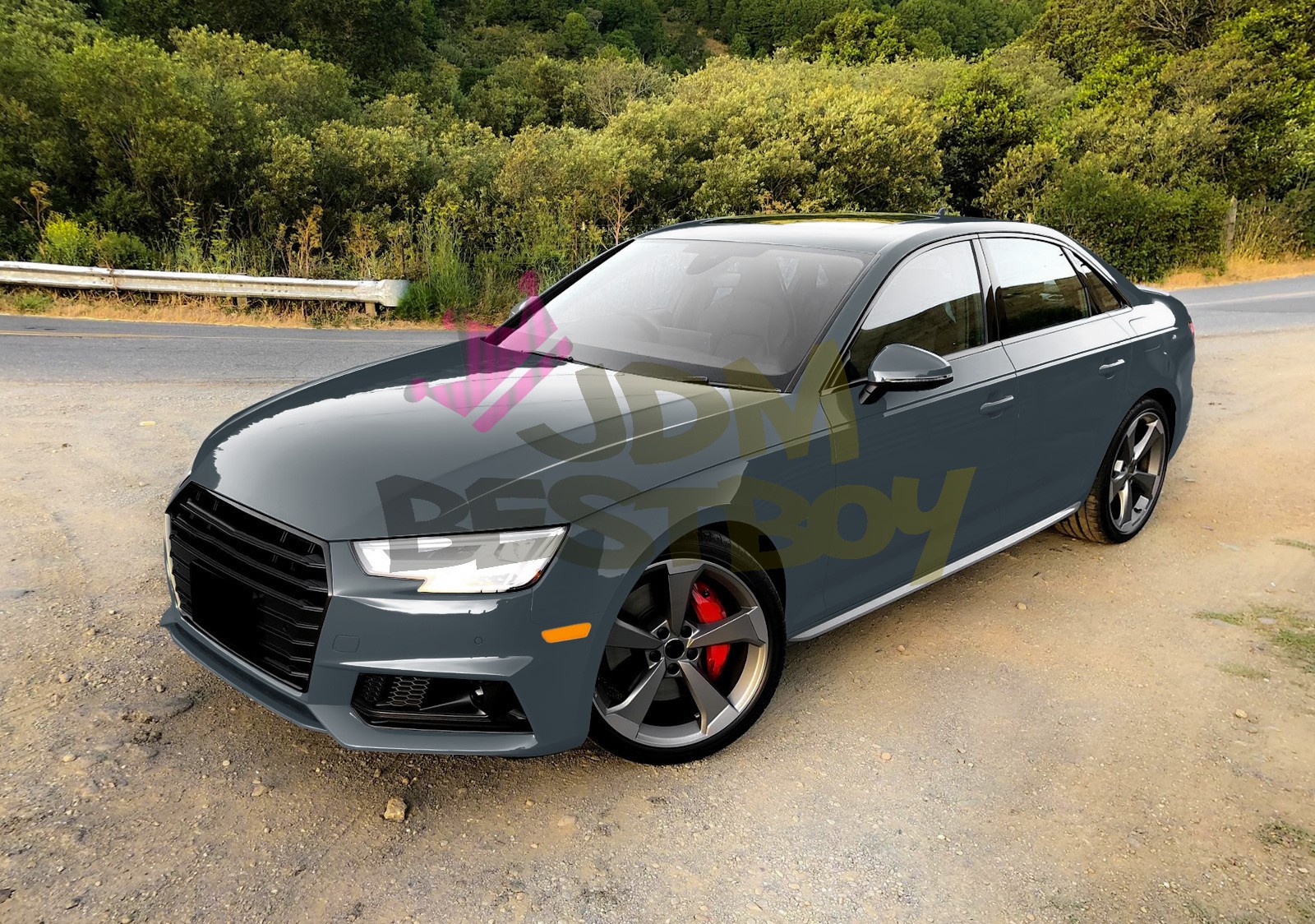 1FTx5FT PPF Paint Protection Film Gloss Midnight Gray Invisible Scratches Shield