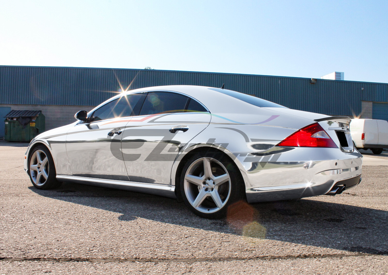 Supercast Chrome Silver Car Vinyl Wrap Sticker Easy Stretch Decal Sheet Film DIY
