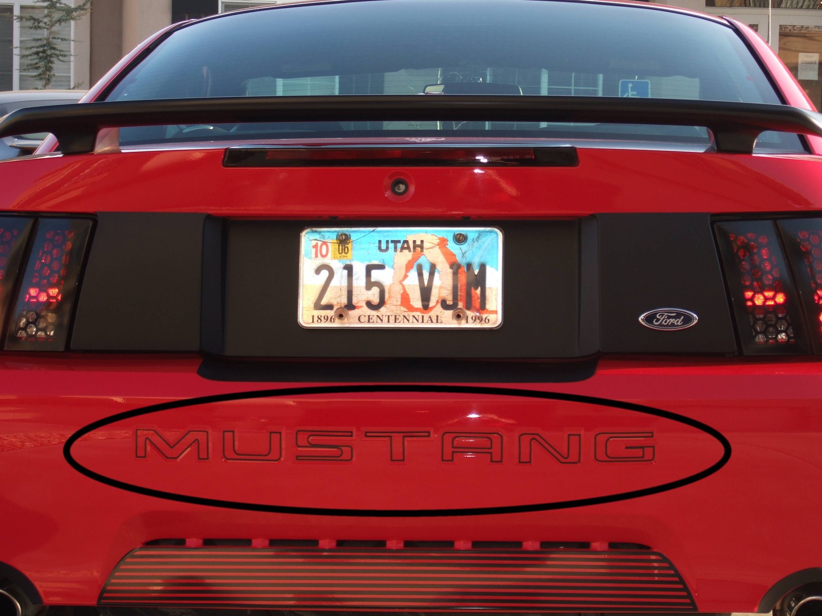 99-04 MUSTANG REAR BUMPER LETTER OUTLINES INSERTS DECALS FORD LICENSED STICKERS