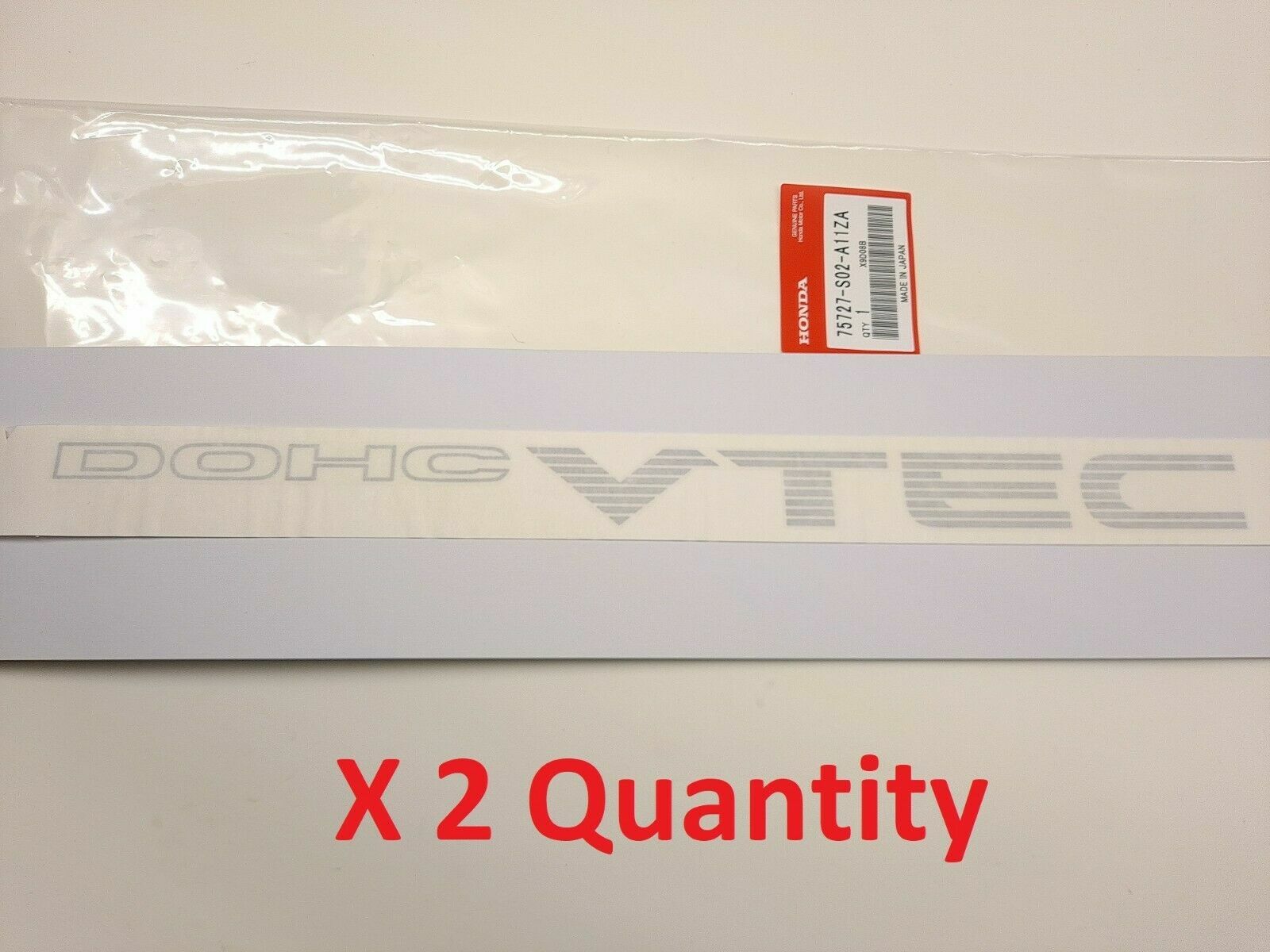 TWO Honda Civic SI DOHC VTEC Decals EM1 Stickers JDM B16A NEW 99-00 LH RH
