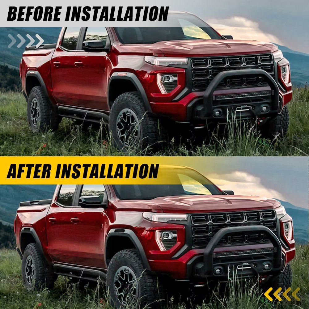 4PCS Precut Side Marker Light Blackouts Vinyl Overlay For 2023-2025 GMC Canyon