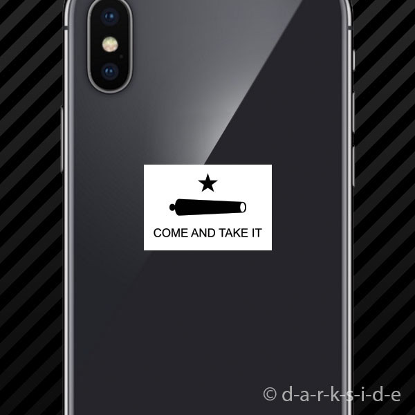 (2x) Come and Take It Flag Gonzales Cell Phone Sticker Mobile 2A