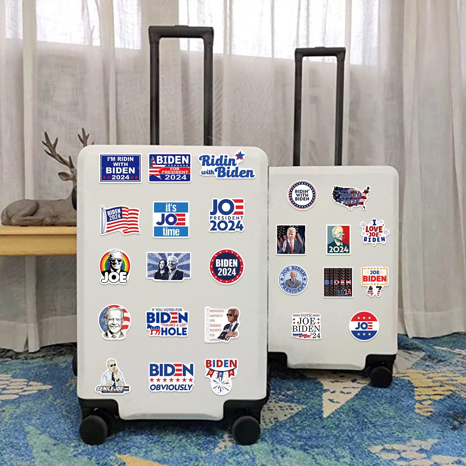 50 PCS Pack Joe Biden Stickers Decal 2024 President Election Campaign Supplies