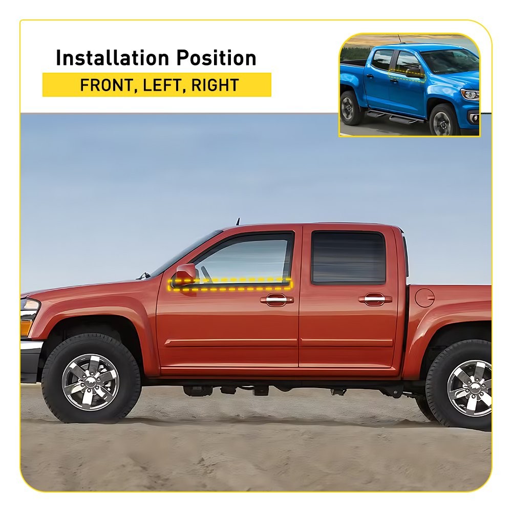 Door Window Belt Weatherstrip Front Left Right For 12-22 Chevrolet Colorado2-20X