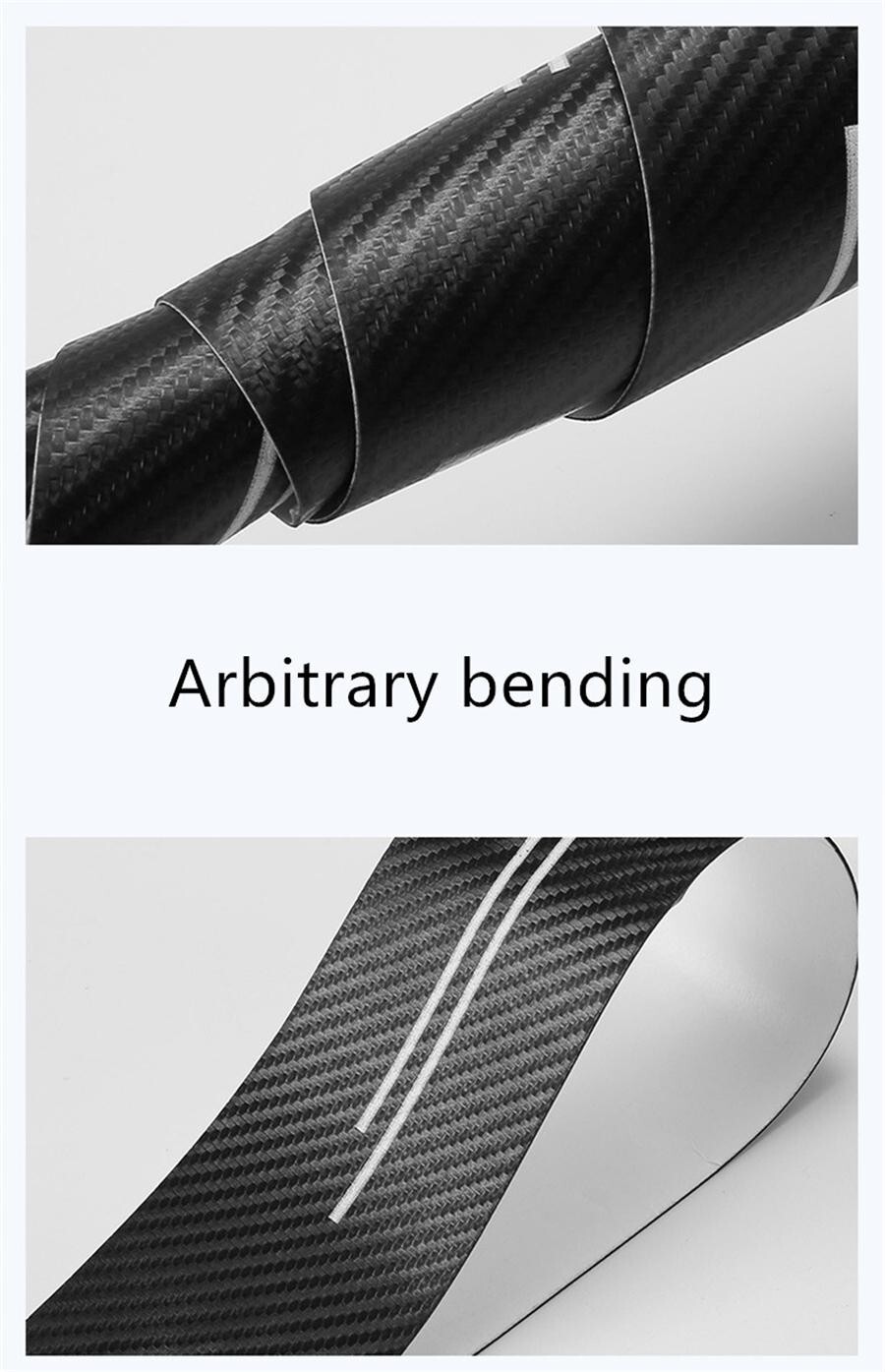 Sticker Protector Cover Sport Style Decals Carbon Fiber Look For Car Door Scuff