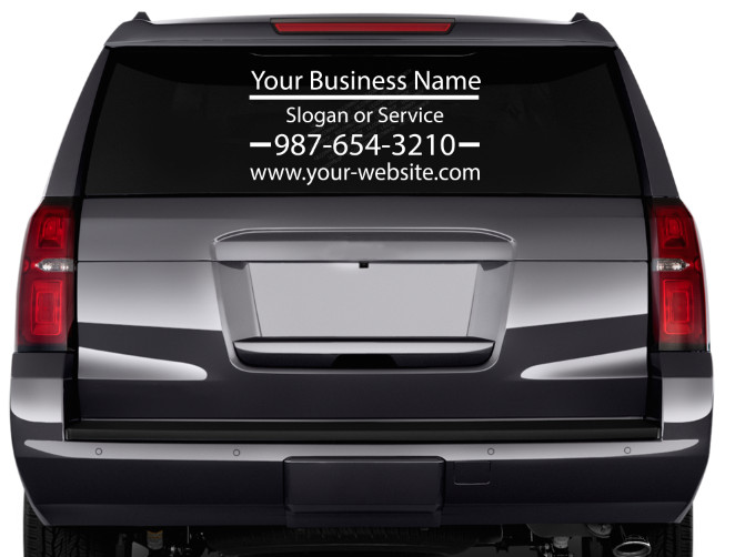 Personalized Custom Business Name Car Sign Vinyl Lettering Decal Truck phone BS9
