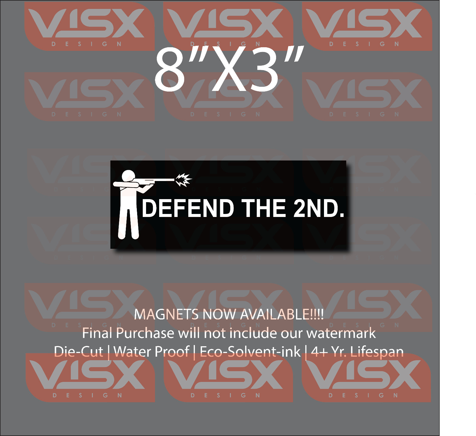 Defend the 2nd Amendment MAGNET Bumper sticker funny NRA Gun rights activist