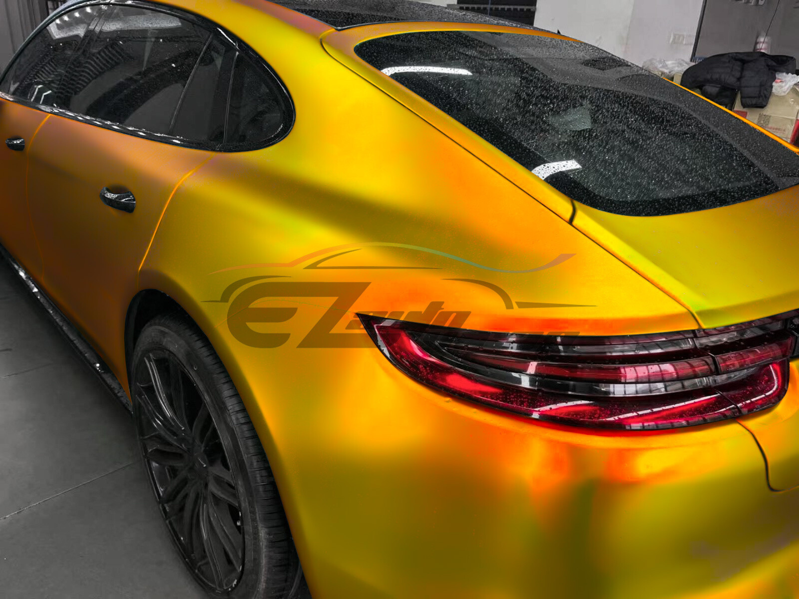 ESSMO PET Neo Chrome Holographic Rainbow Satin Gold Car Vehicle Vinyl Wrap Decal