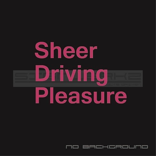 Sheer Driving Performance Sticker BMW 135i 335i M1 M2 M3 M4 M5 MX5 X3 X5 X6 Pair