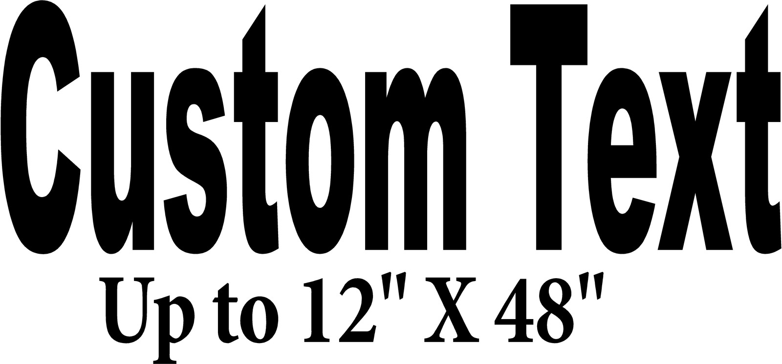 CUSTOM LETTERING Business Decal Vinyl Car Truck Van Trailer Store Front Window