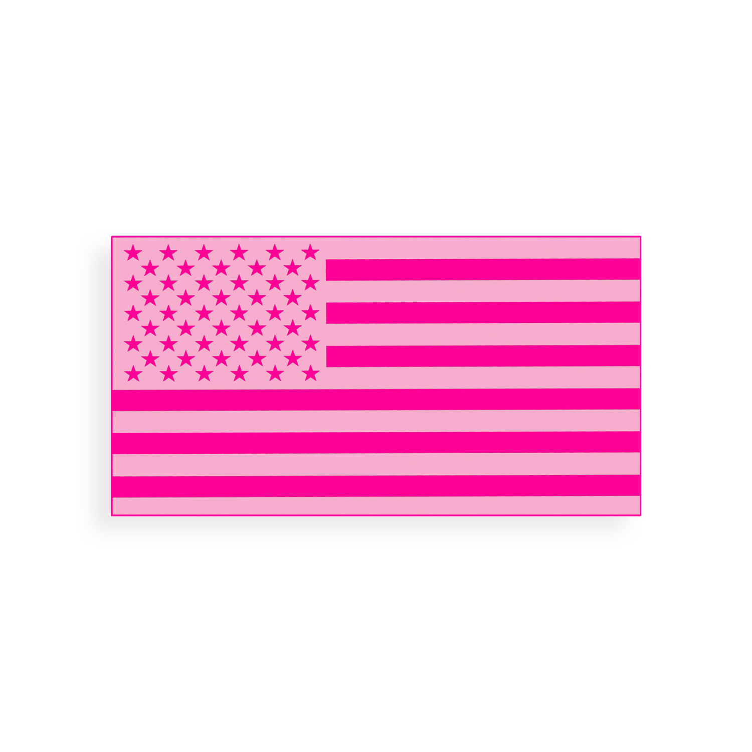 Pink USA Flag Sticker Female BREAST CANCER Flight Like Girl Cup Car Window Decal