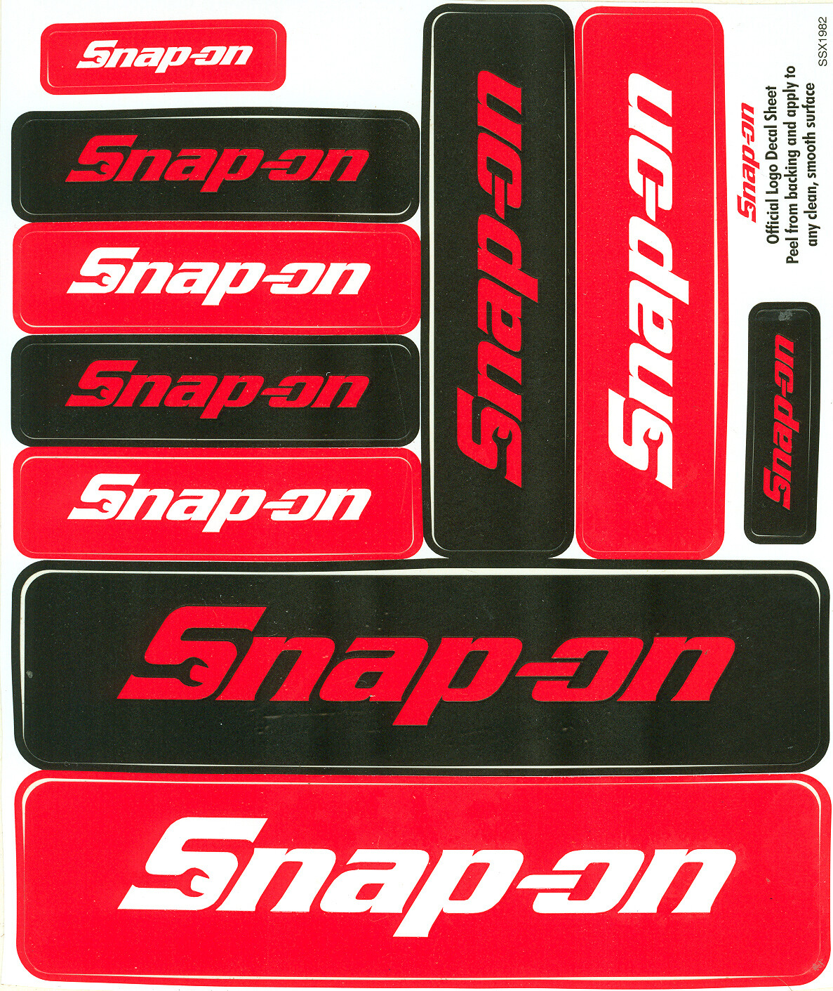 “NEW” Vintage Snap-on Tools Tool Box Sticker Decal Man Cave Garage (10) SSX1982