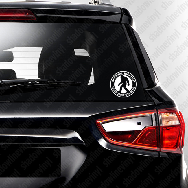 BIGFOOT RESPONSE VEHICLE Decal Vinyl Sticker Sasquatch Squatchin Finding Bigfoot