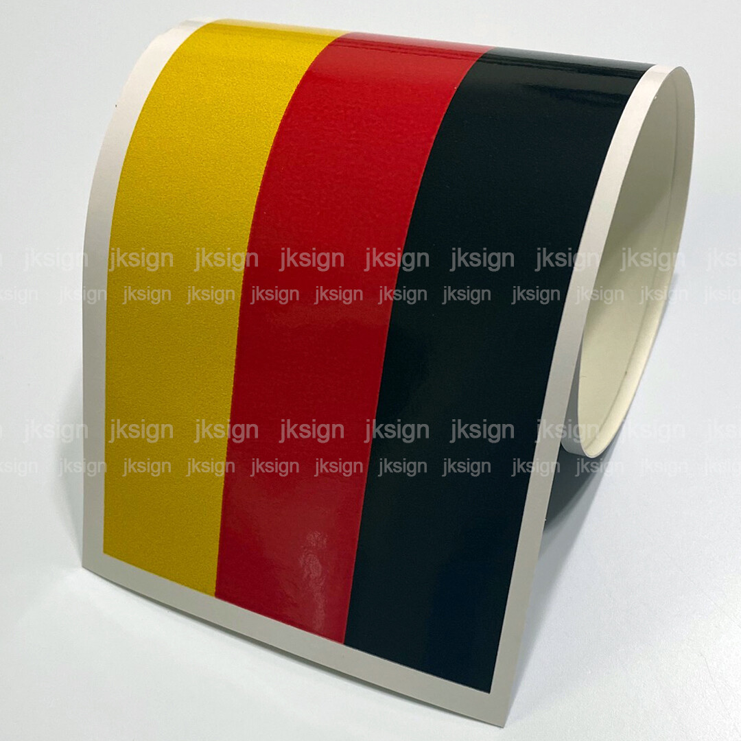 Color Stripes Sticker Decal Vintage BMW Germany Italy Toyota Fiat AUDI Bumper
