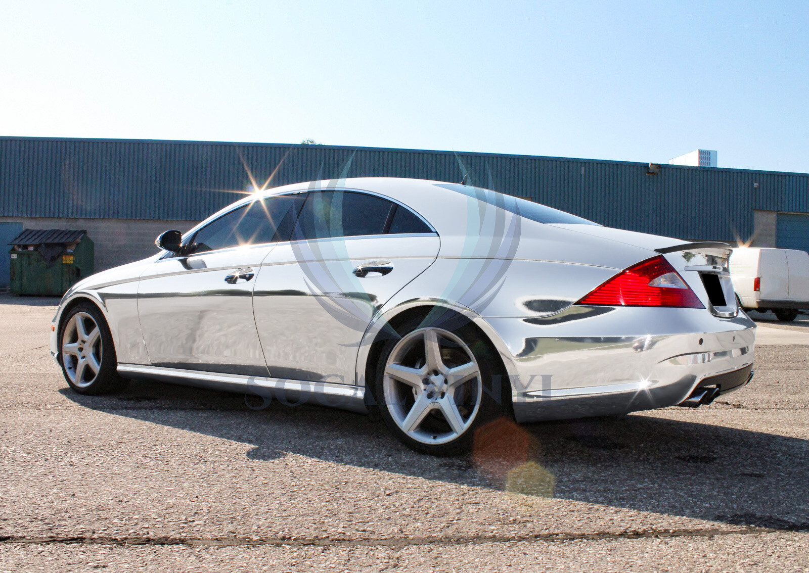 Supercast Chrome Silver Car Vinyl Wrap Sticker Easy Stretch Decal Sheet Film DIY