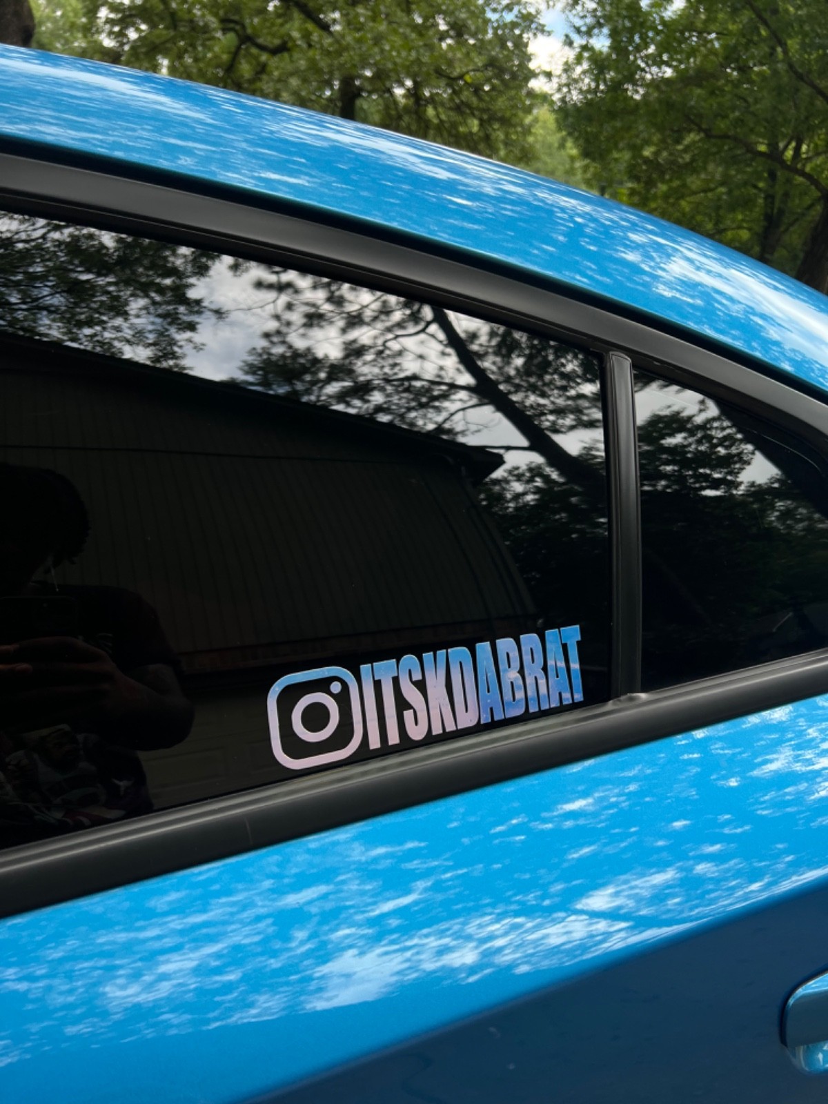 Social media window decals for cars and trucks. All social medias, Any Color