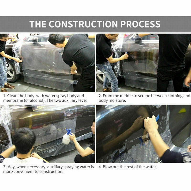 Clear Bra Paint Protection Vinyl Film Wrap Transparent Car Paint Scratch Shield