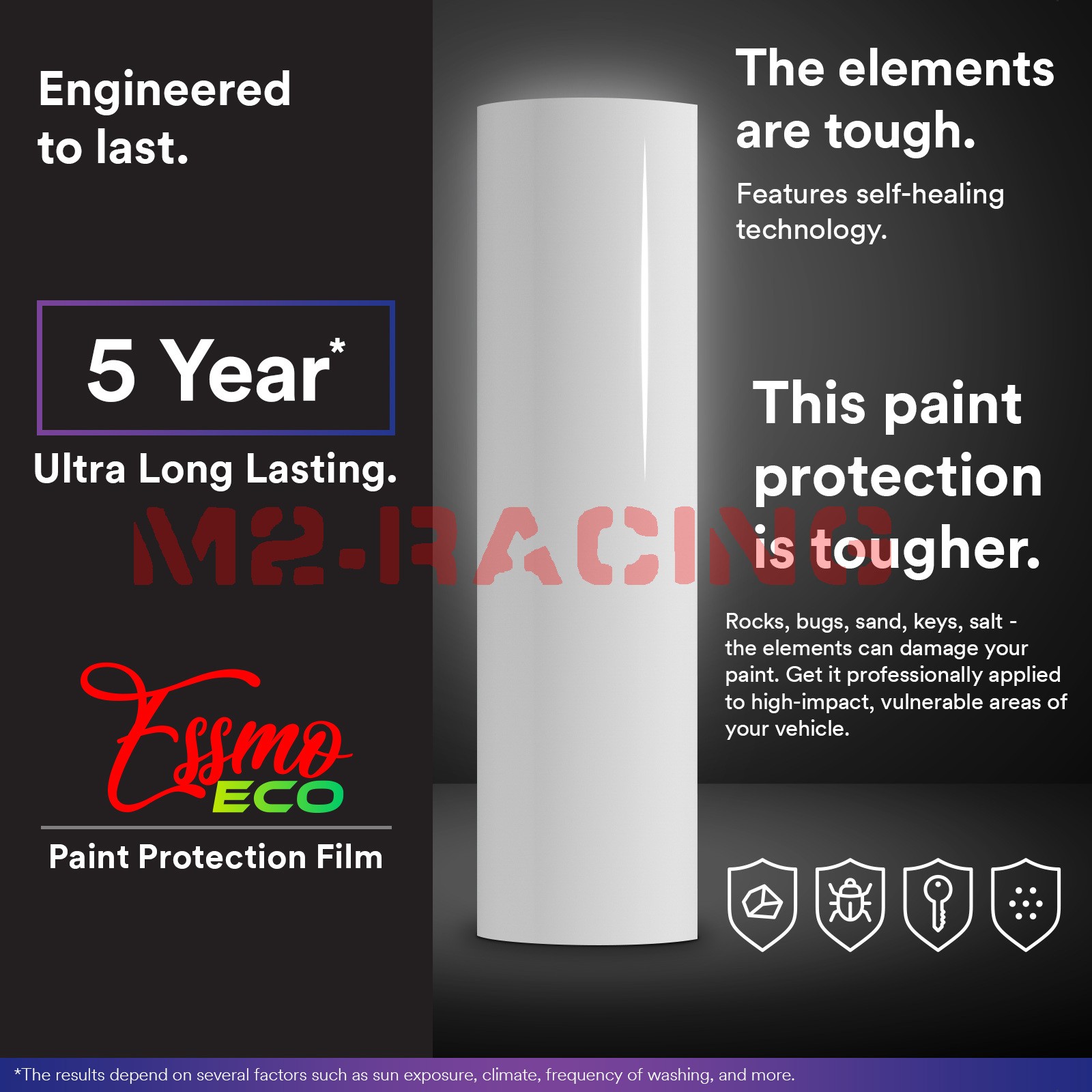 5FTx7FT PPF Midnight Gray Gloss Color Vinyl Paint Protection Film Scratch Wrap