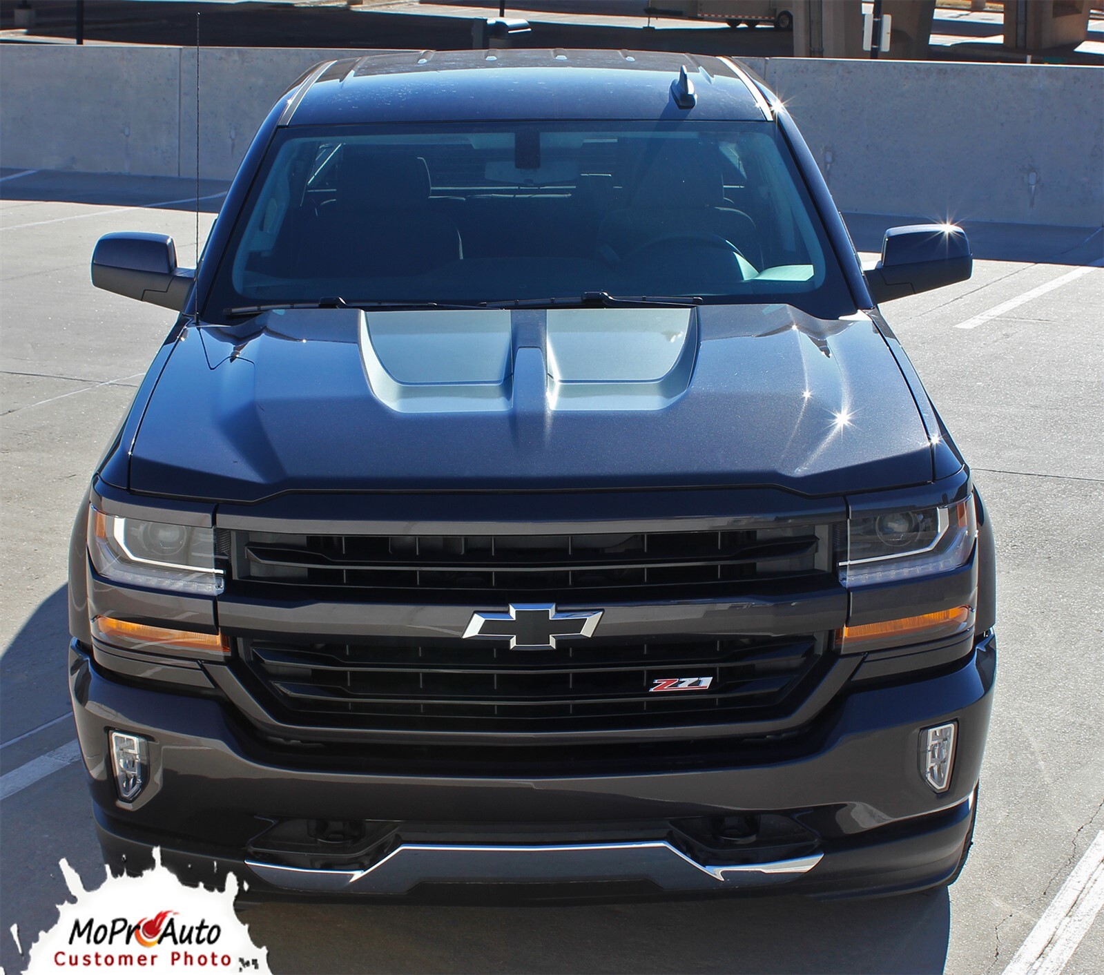 2016 2017 2018 Chevy Silverado Rally 1500 Vinyl Hood Racing Stripe Decal Graphic