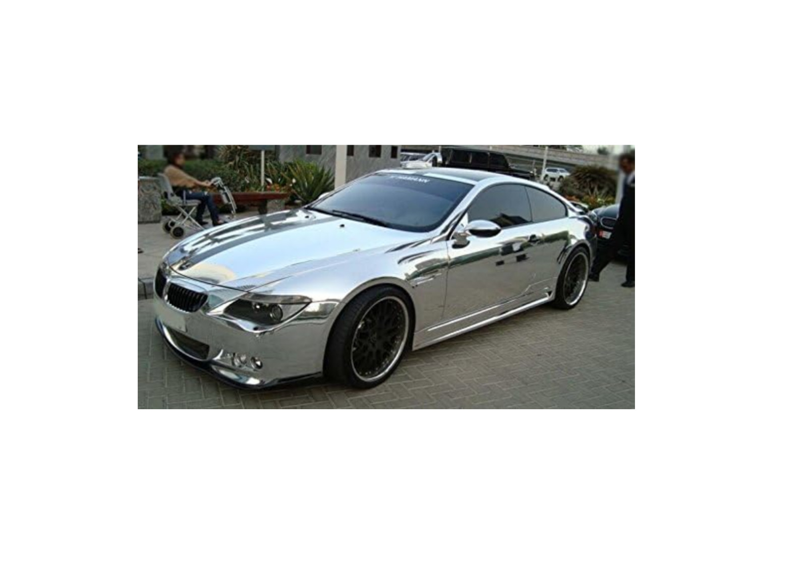 12″× 78″ Chrome Mirror Silver Vinyl Wrap Sticker Film,Self-Adhesive Decal Sheet