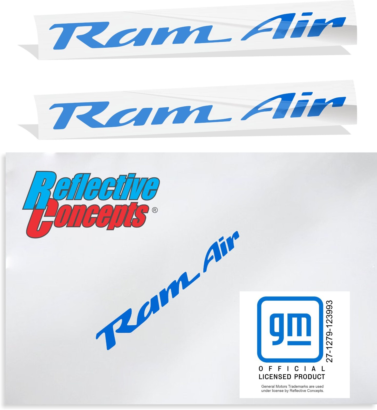 Ram Air Hood Decals (set of 2)