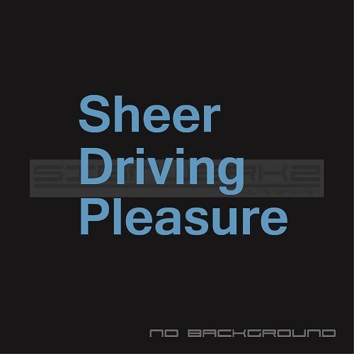 Sheer Driving Performance Sticker BMW 135i 335i M1 M2 M3 M4 M5 MX5 X3 X5 X6 Pair