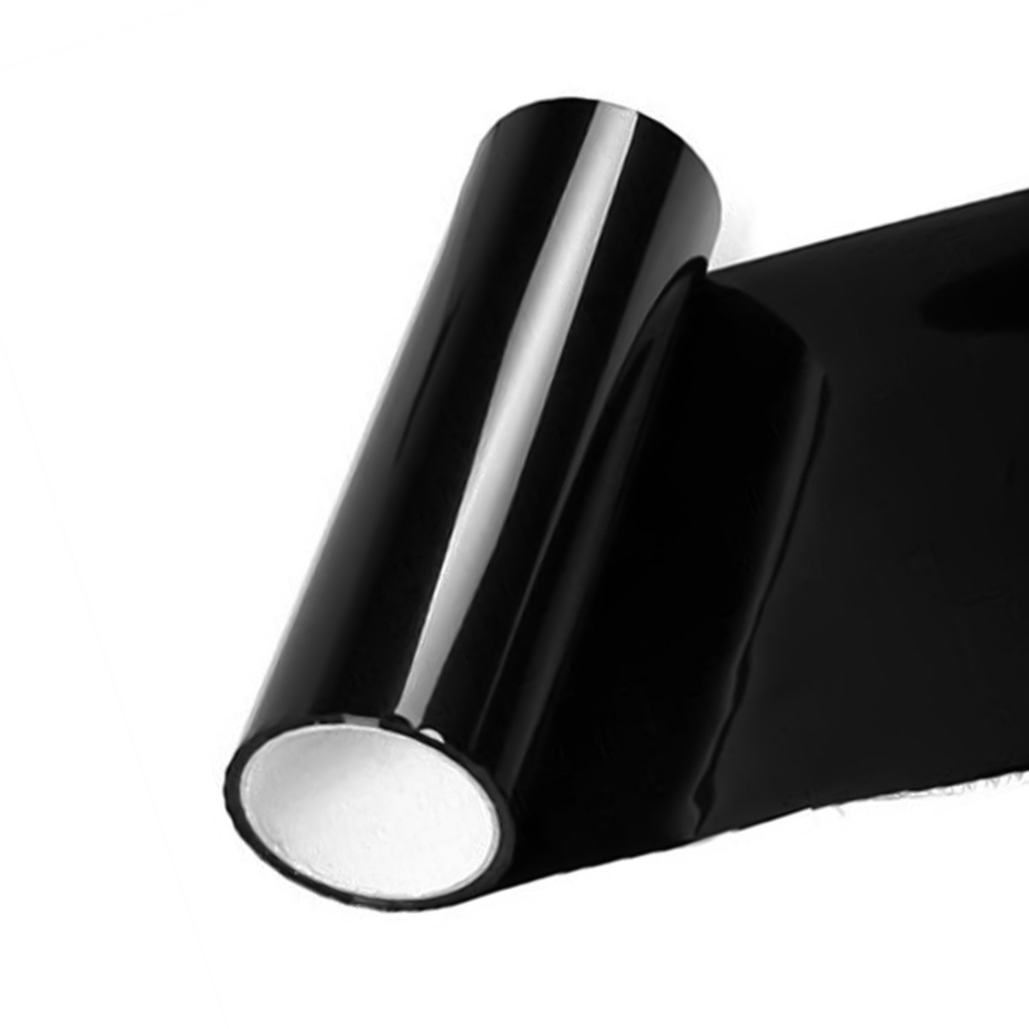 Black Vehicle Light Tint Film Headlight Fog Light Taillight Shiny Accessories