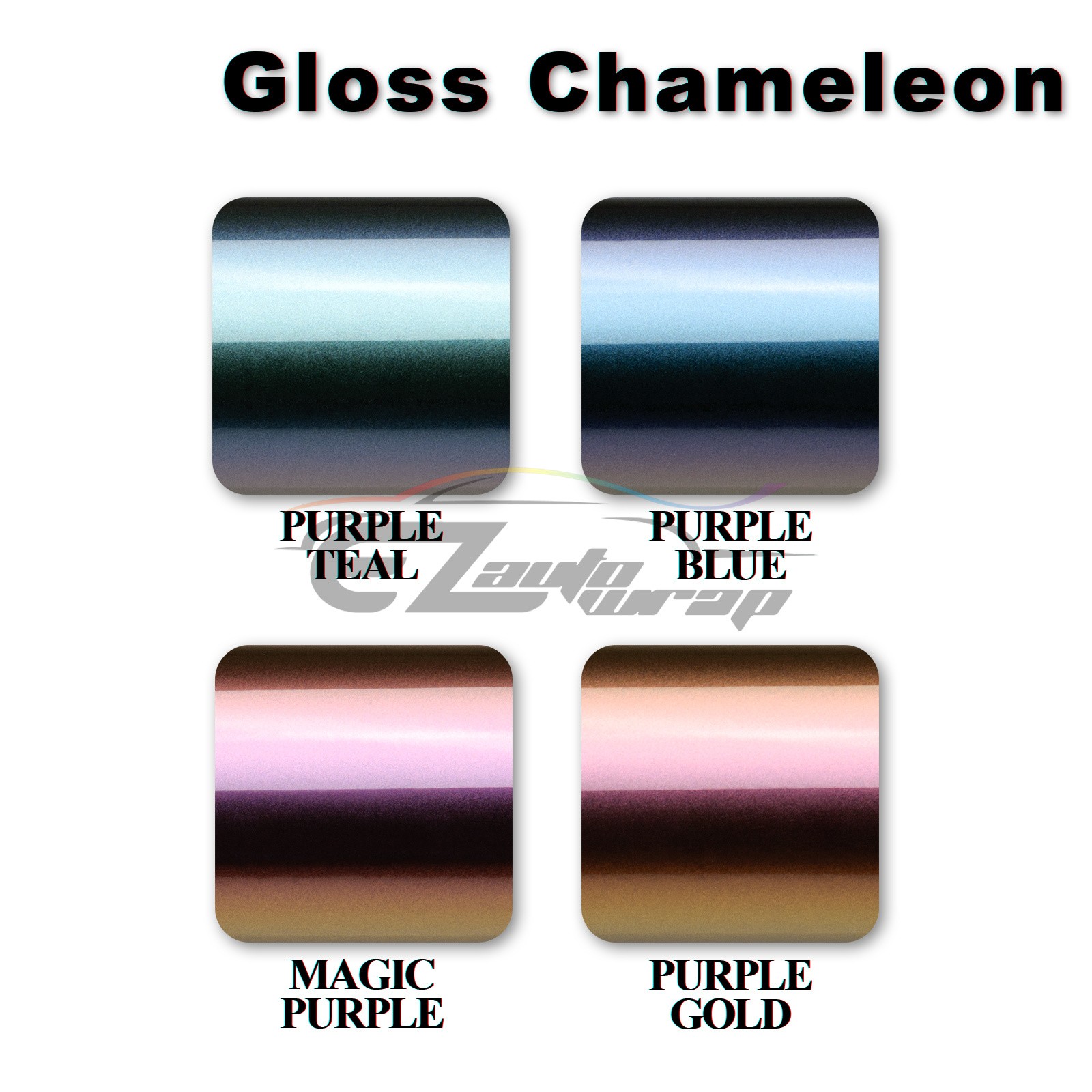 【Chameleon】 Gloss / Matte Metallic Color Change Shift Flow Vinyl Wrap Sheet Film