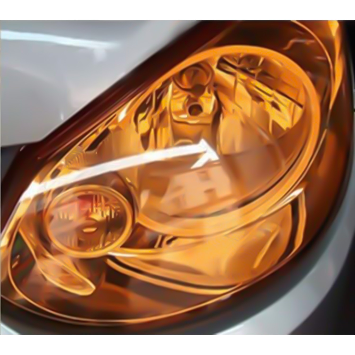 For Auto Headlight Taillight Fog Light Amber Orange Tint Film Easy installation