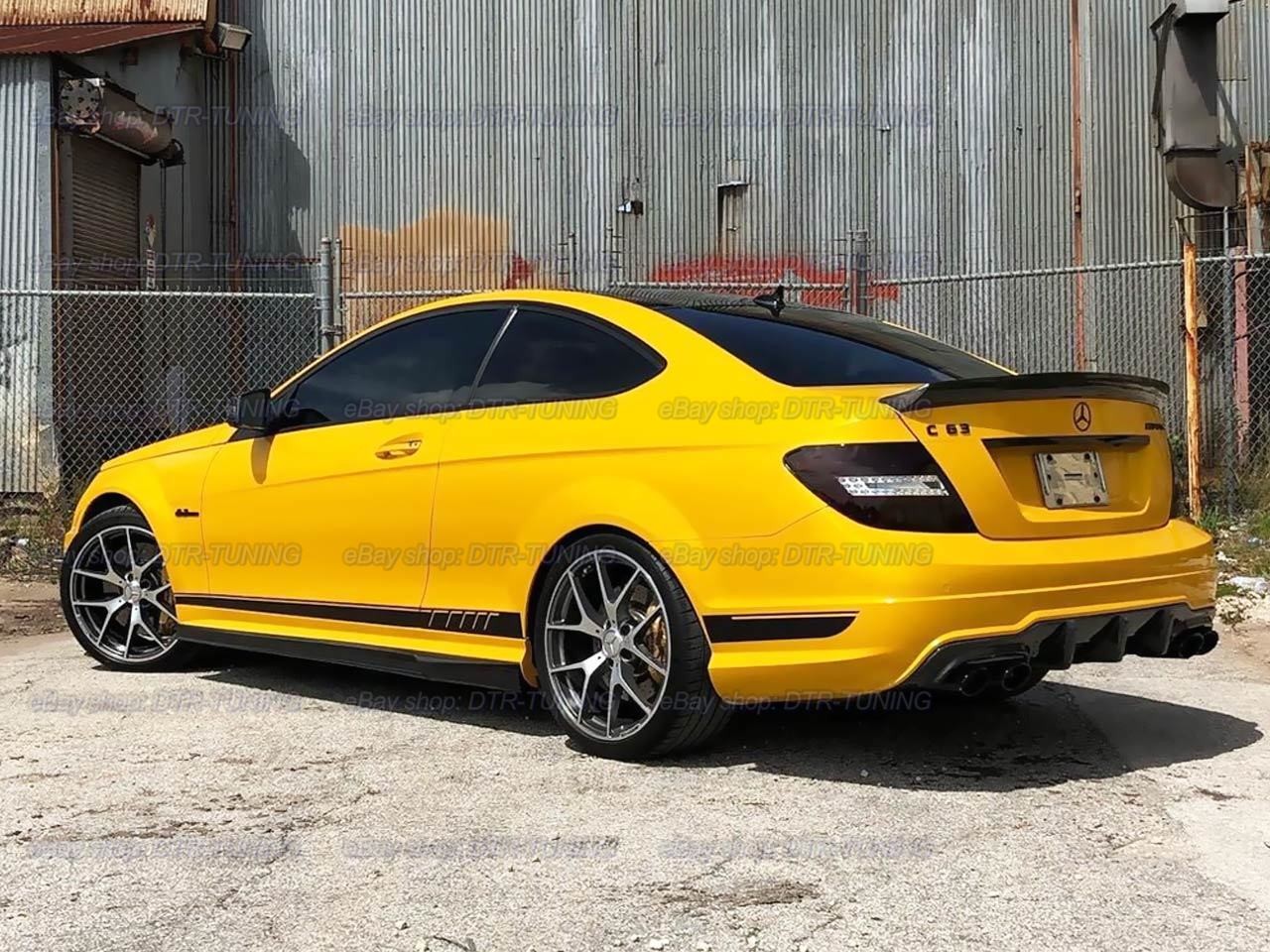 Matte Black Sport Side Stripes For Mercedes C-Class C63 AMG W204 CLS CLA C117 E