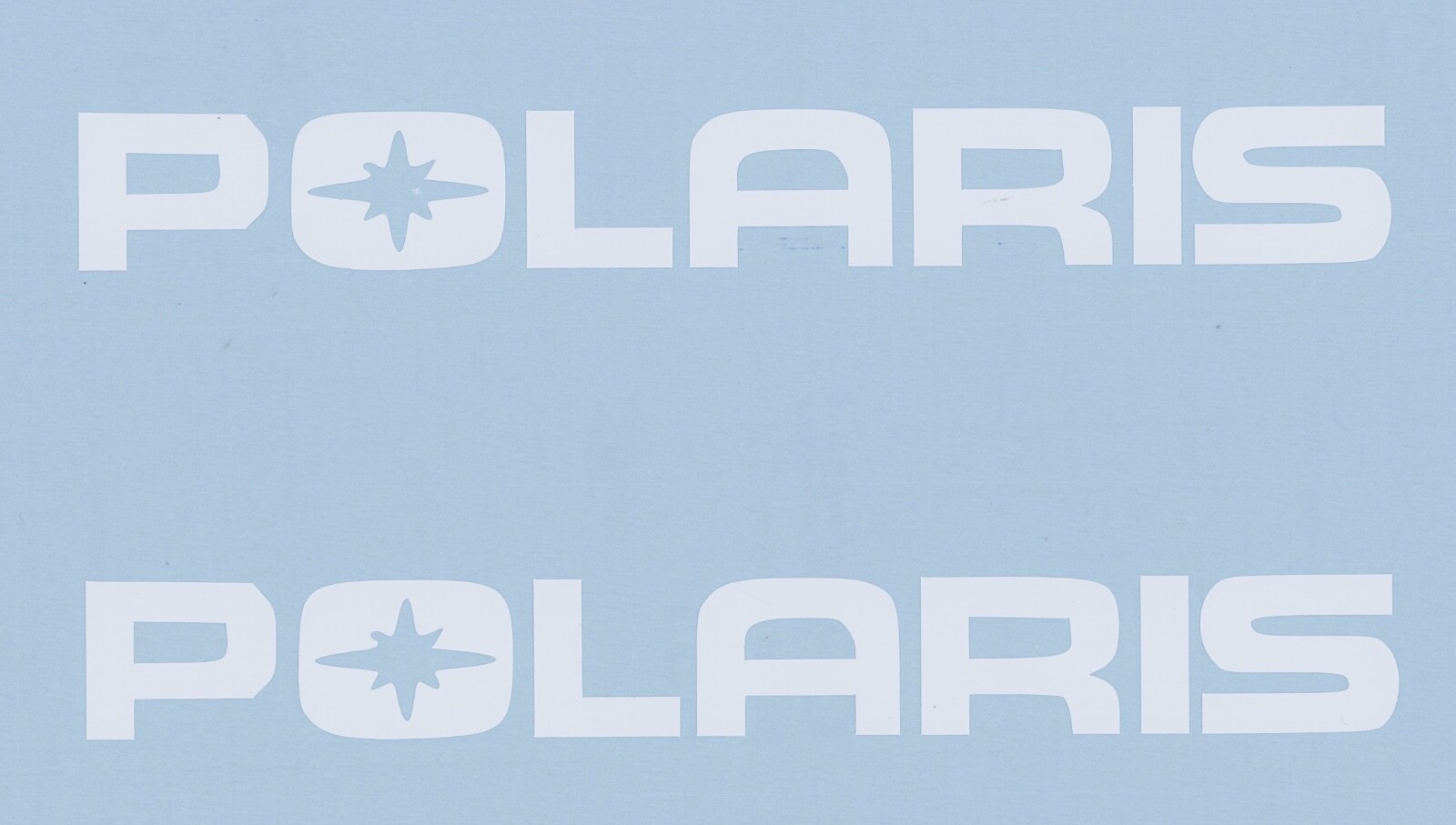 2x POLARIS 8″ White Decals Stickers ATV Off Road Truck Trailer Window Decal