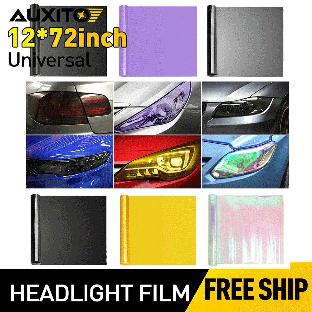 Car Headlight Taillight Fog Light Tint Film Wrap Sticker Protector Accessories
