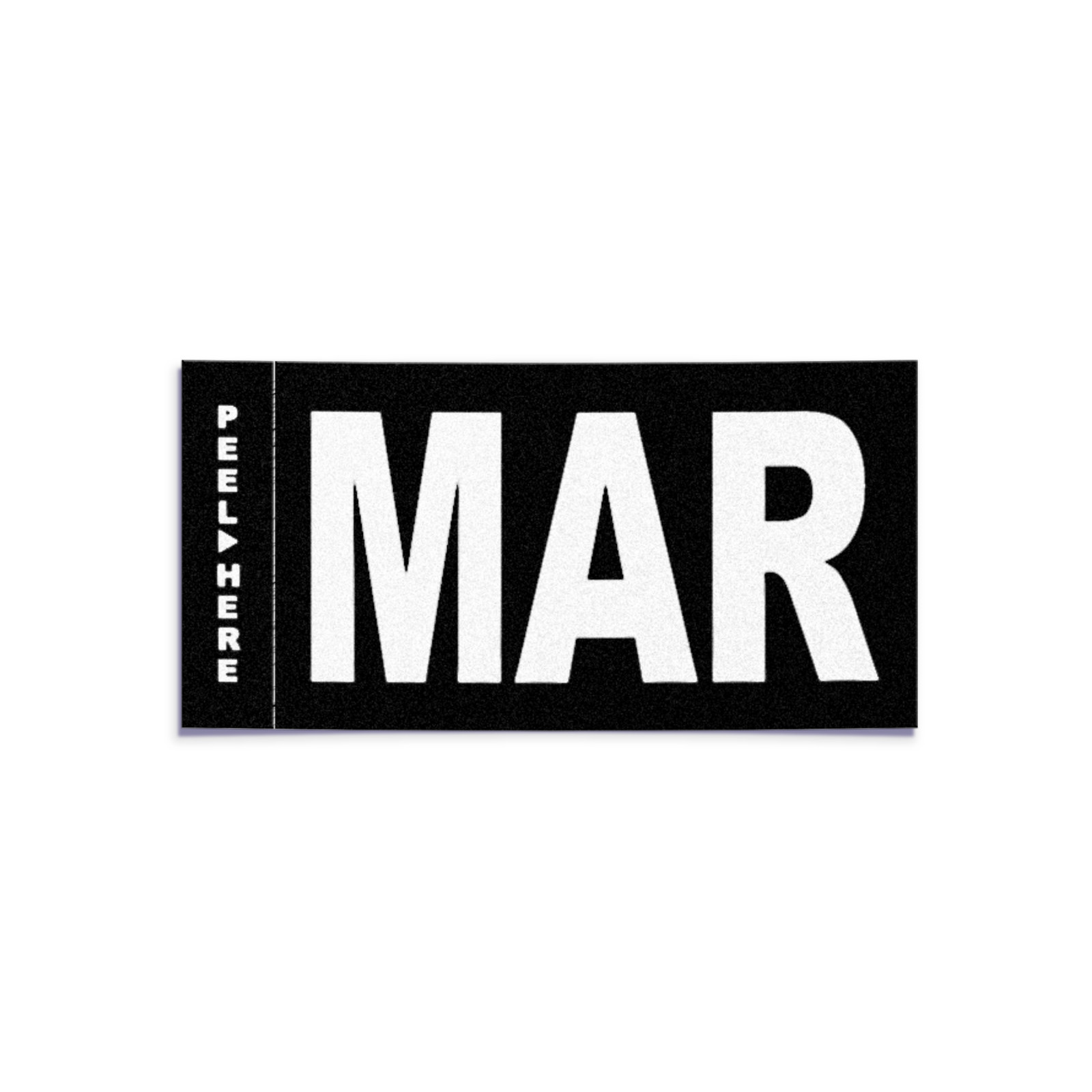 MARCH – California License Plate – Legacy Black White Month Sticker – CA DMV Tag