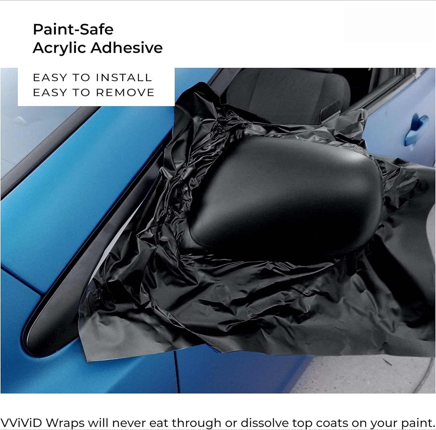 Matte Black Automotive Window Film 10 ft × 5 ft