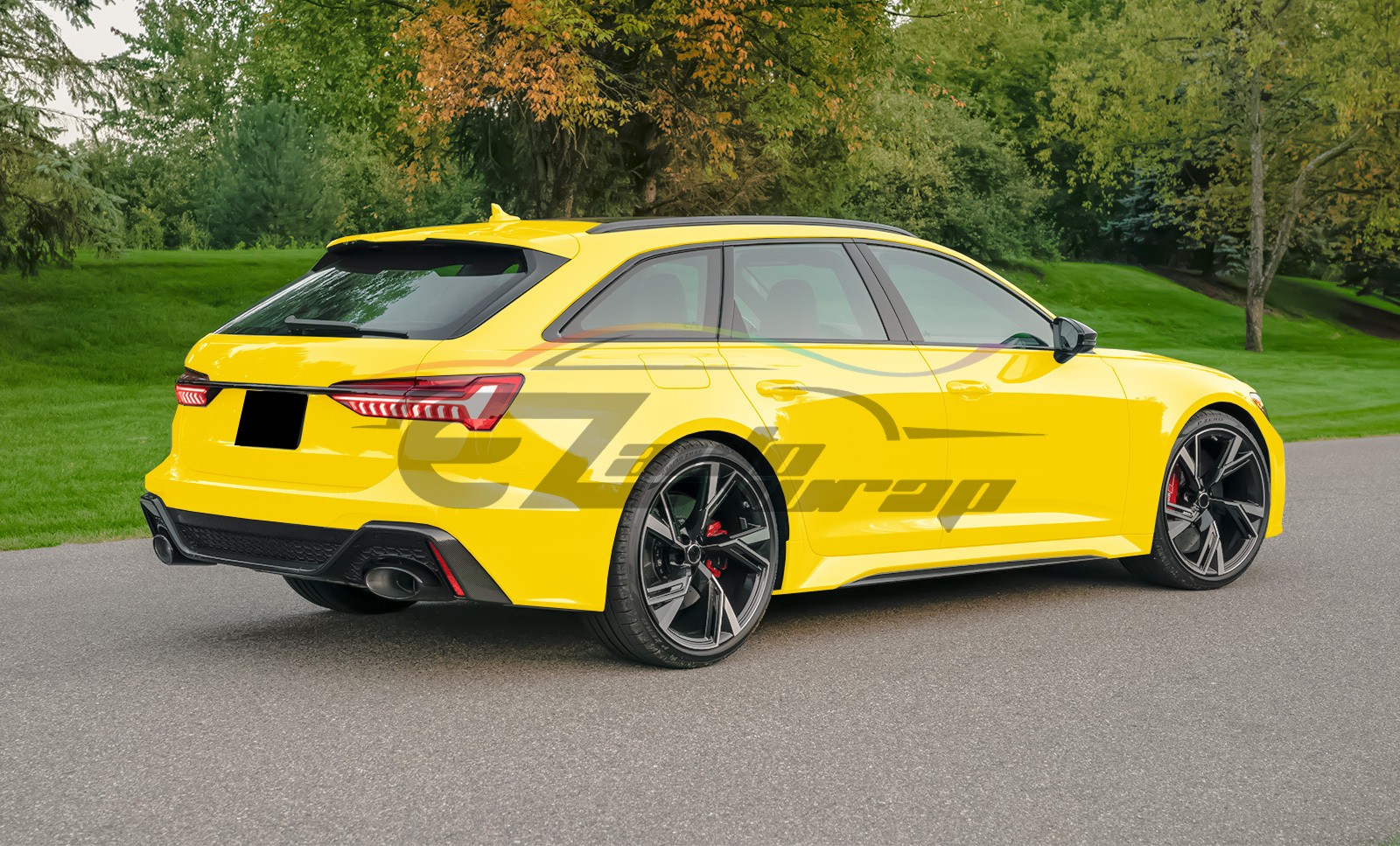 4″x8″ Sample PPF Lemon Yellow Gloss Vinyl Paint Protection Film Scratch Car Wrap