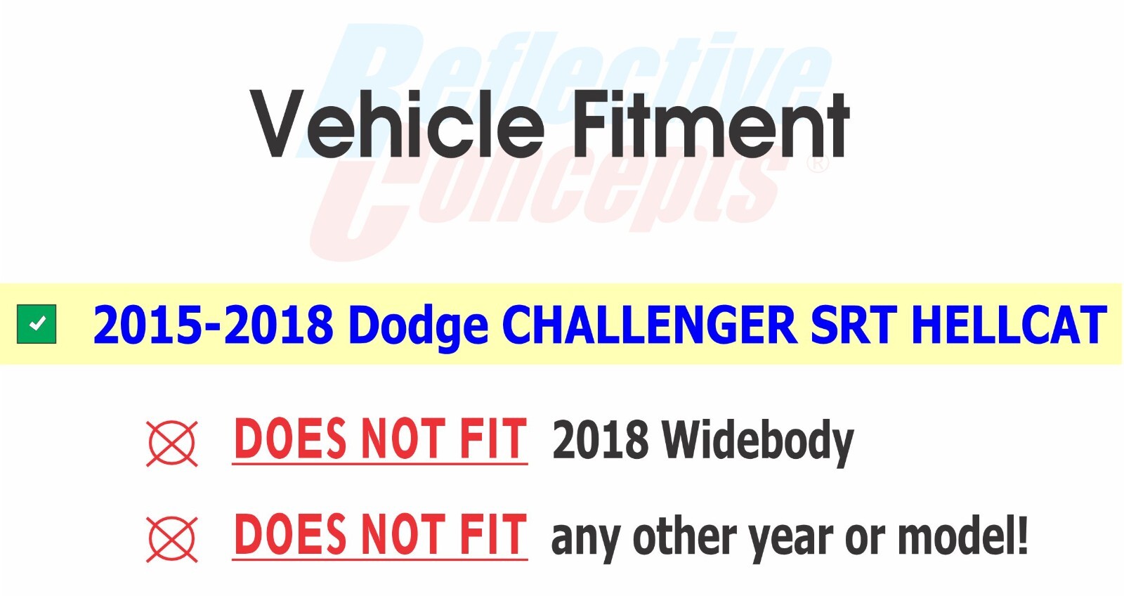 Hellcat Fender Emblem Overlay Decals – 2015-2018 Dodge Challenger SRT Hellcat