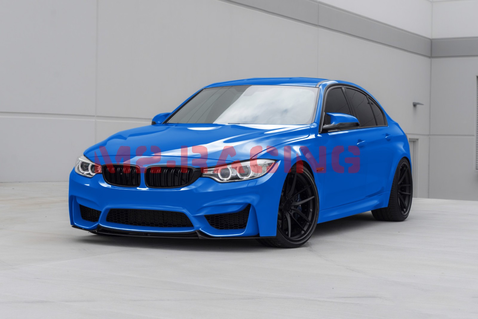 High Gloss Sapphire Blue Car Vinyl Wrap Sticker Decal Sheet Film DIY Air Release