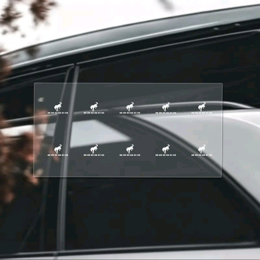 10pc Car Interior DIY Decorative Sticker Creative Emblem Badge Decal For BRONCO